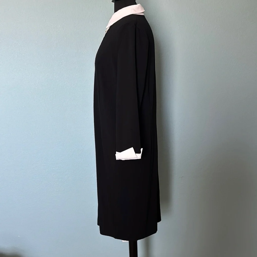 Ming Wang Black and White Midi Dress - Picture 2 of 5